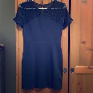 Fitted, Navy Blue, Banana Republic Dress